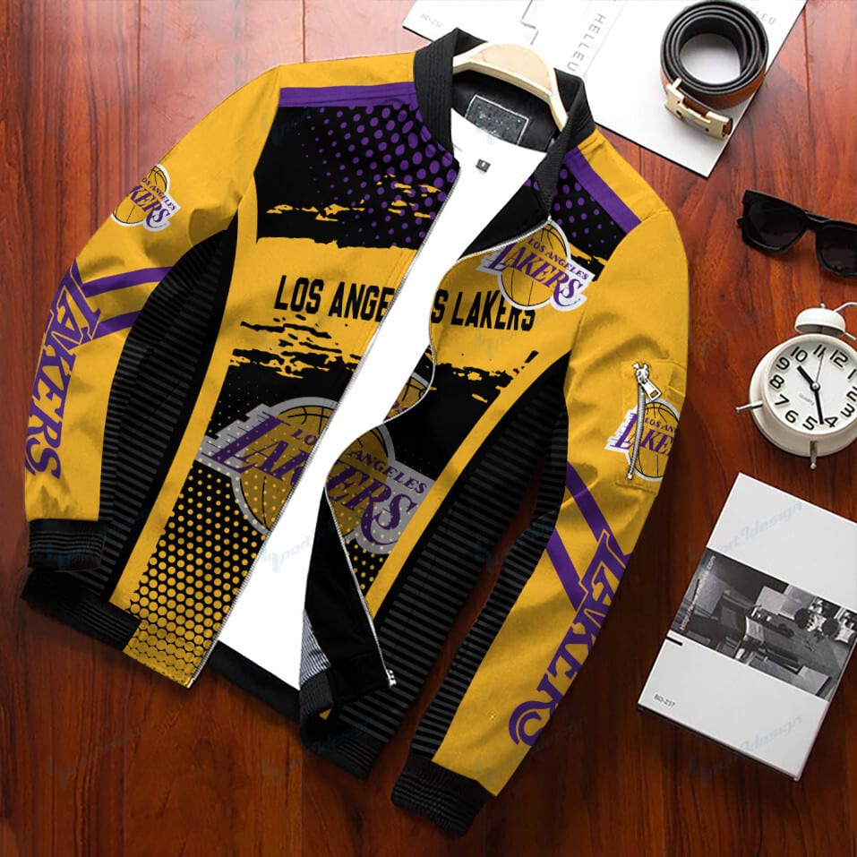 Los Angeles Lakers Jacket Gift For Sport Team Fan Bomber Jacket