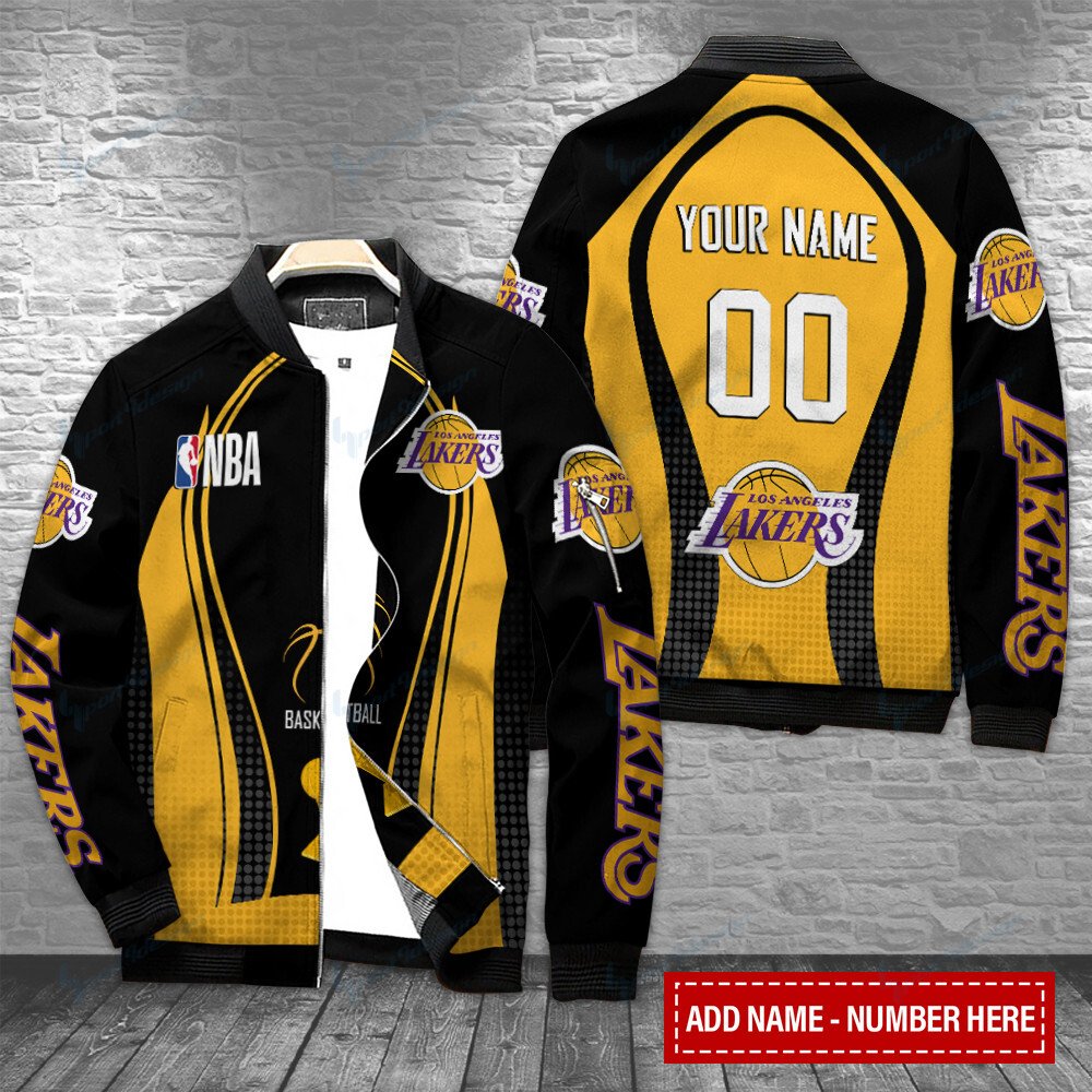 Los Angeles Lakers Personalized Bomber Jacket Best Gift For Men And Women