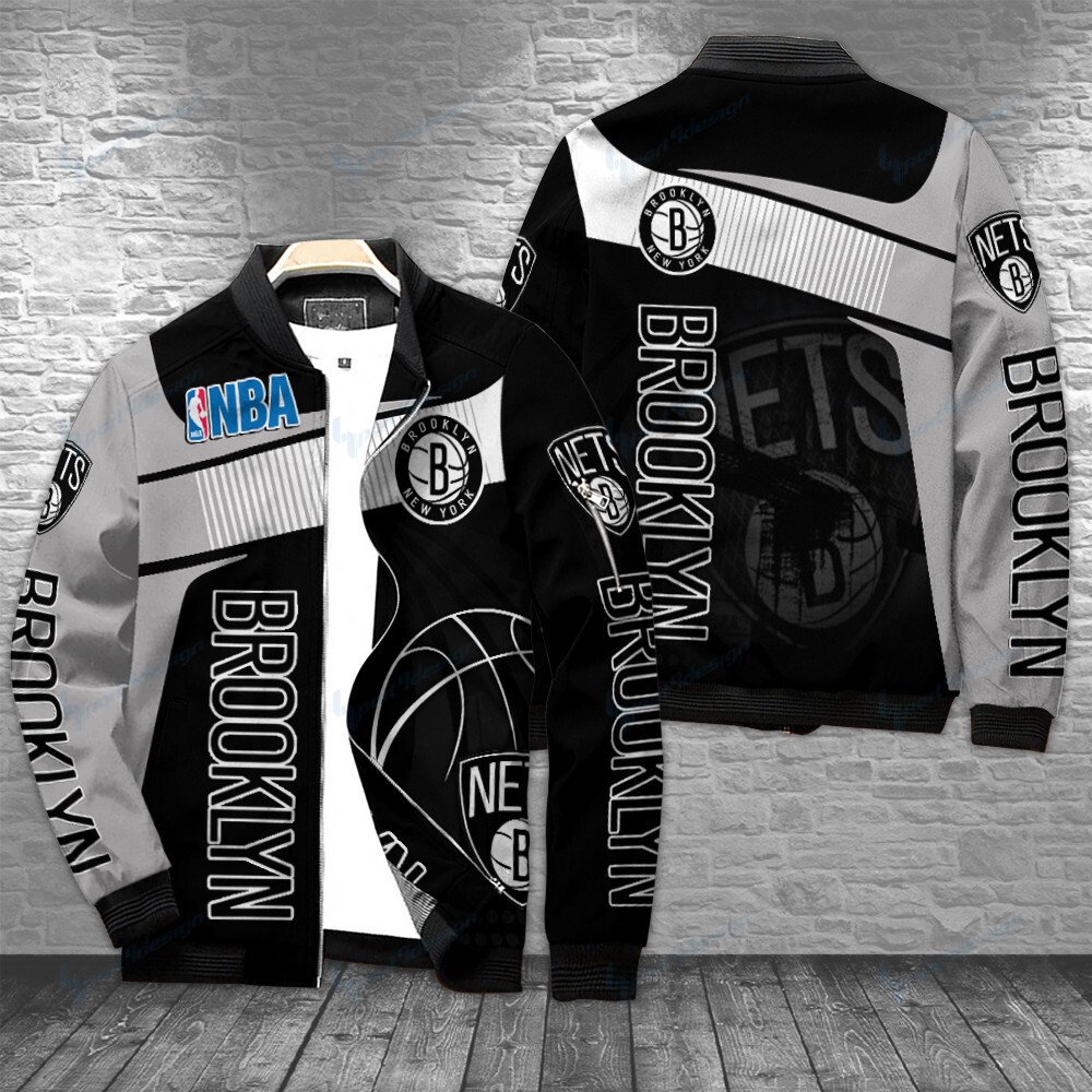 Brooklyn Nets Personalized Bomber Jacket Hot Gift For Nba Fans