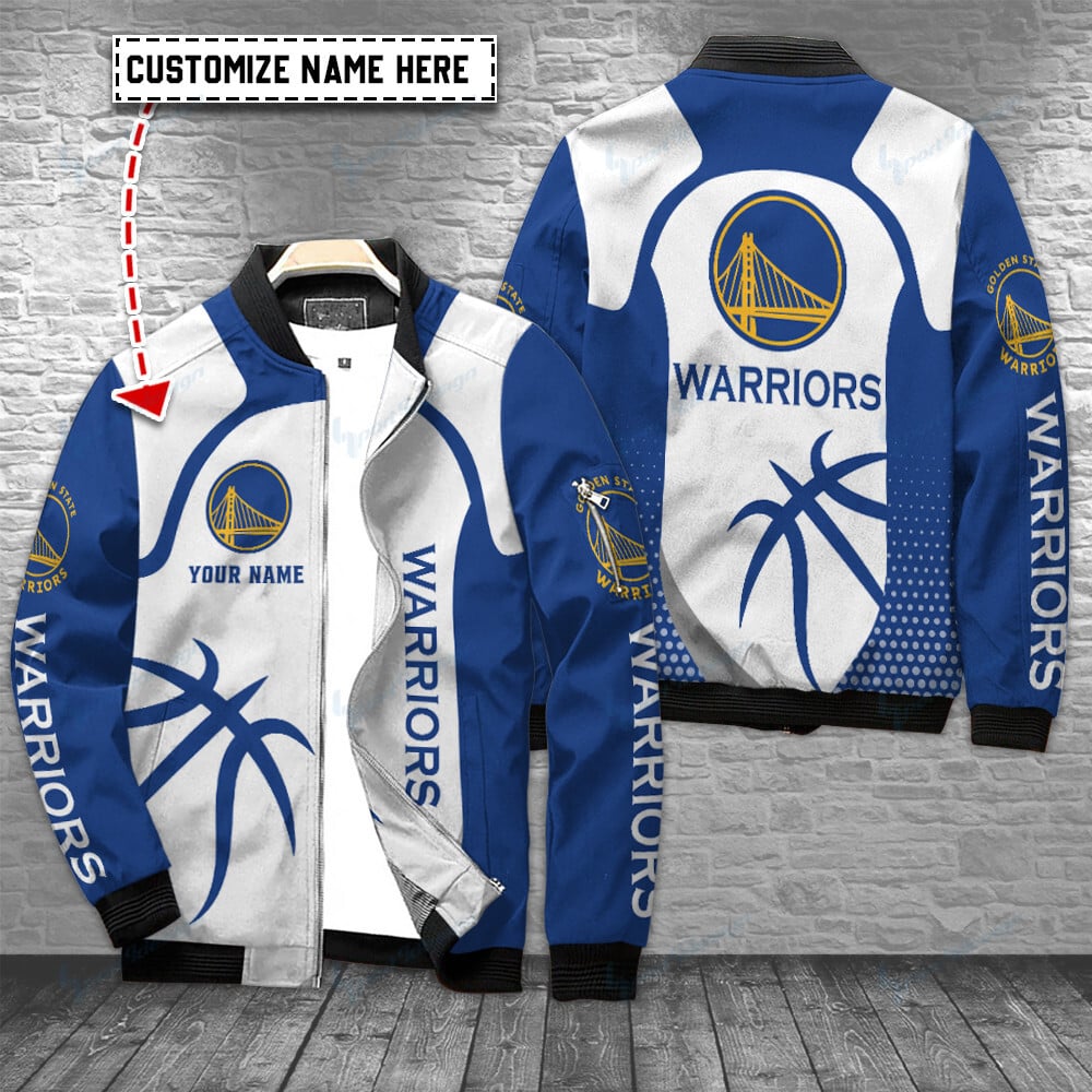 Golden State Warriors Custom Bomber Jacket Gift For Sport Team Fan