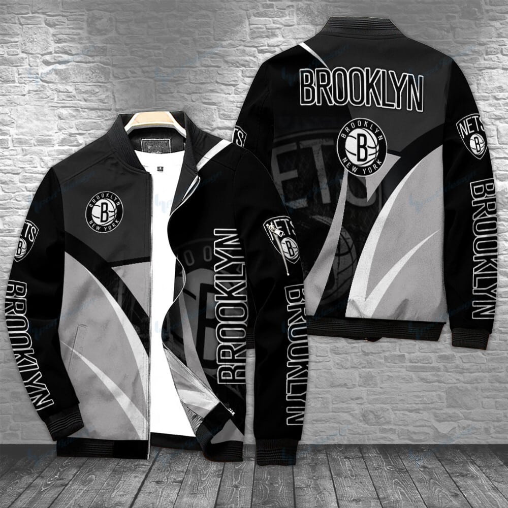 Brooklyn Nets Personalized Bomber Jacket Best Gift For Sport Team Fan
