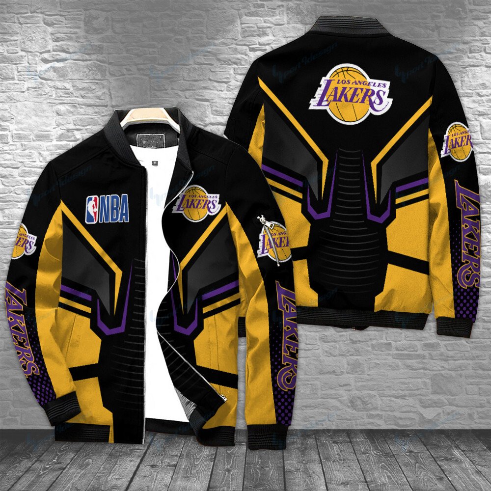 Los Angeles Lakers Bomber Jacket For Sport Team Fans