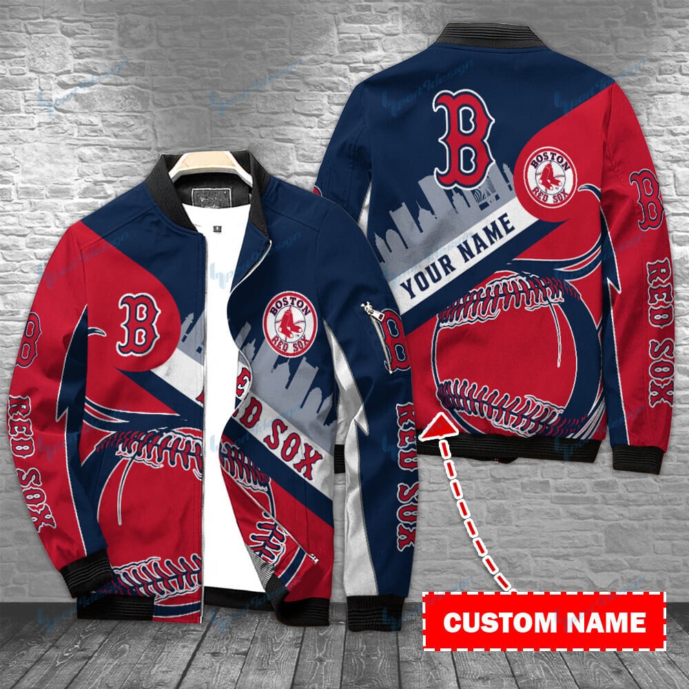 Boston Red Sox Personalized Bomber Jacket Hot Gift For Sport Fans