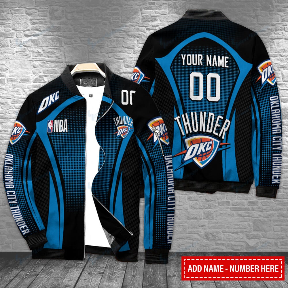 Oklahoma City Thunder Personalized Bomber Jacket Best Gift For Men And Women