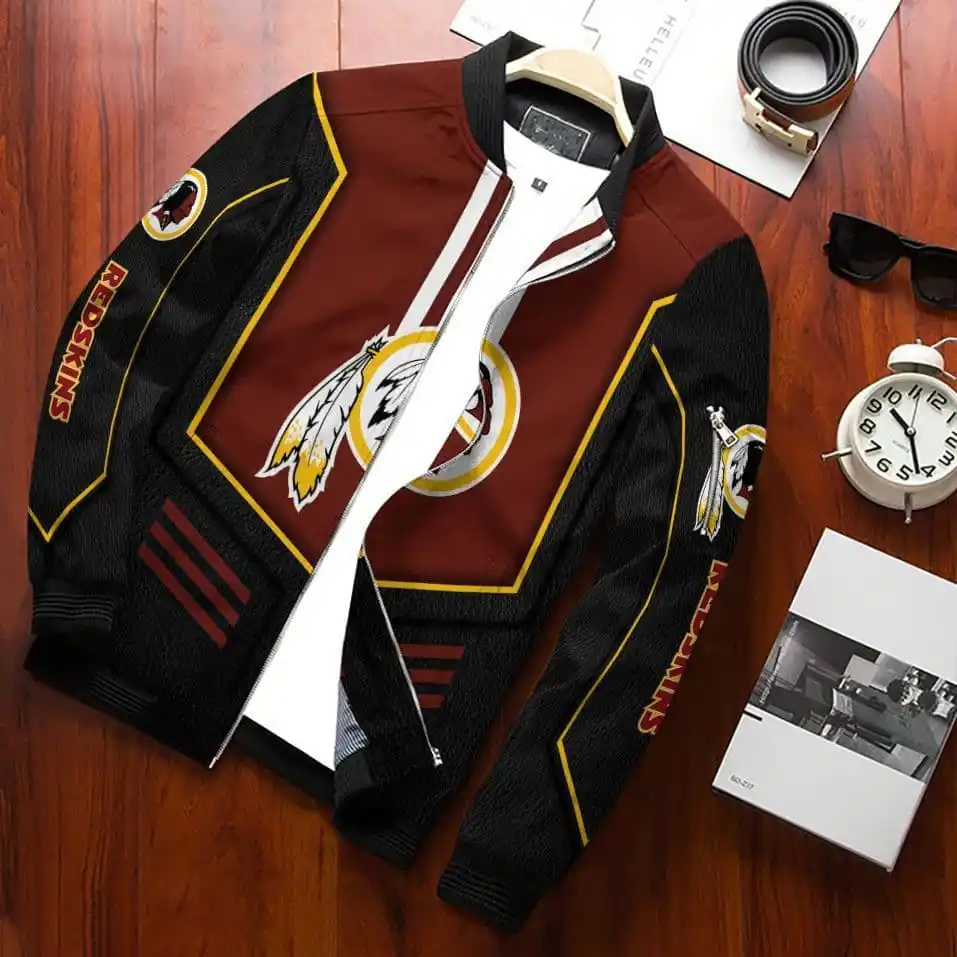 Washington Redskins Best Bomber Jacket Full Zip Jacket For Nfl Fans Sport