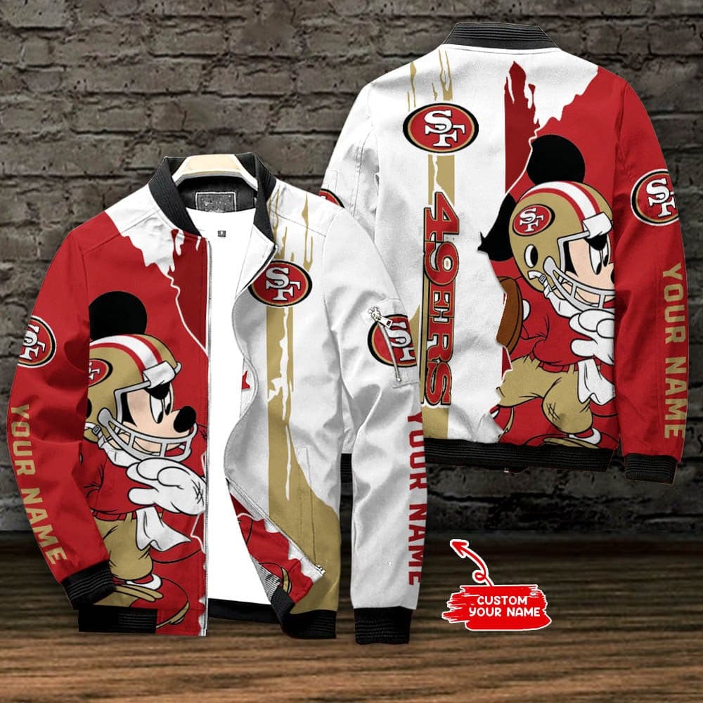 San Francisco 49Ers Personalized Bomber Jacket Best Gift For Sport Team Fans