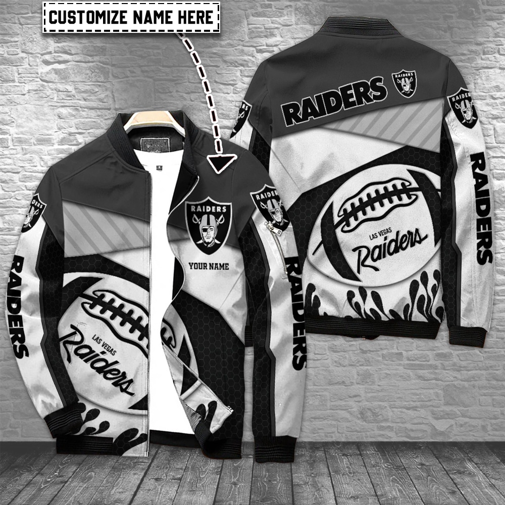 Las Vegas Raiders Football Personalized Bomber Jacket For Sport Team Fan