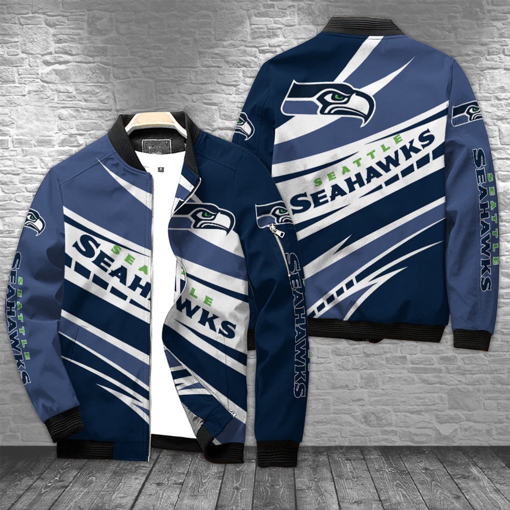 Seattle Seahawks Bomber Jacket Gift For Sport Team Fan
