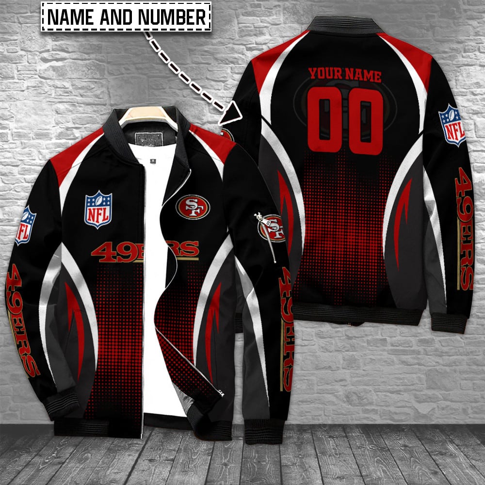 San Francisco 49Ers Personalized Bomber Jacket For Sport Team Fan