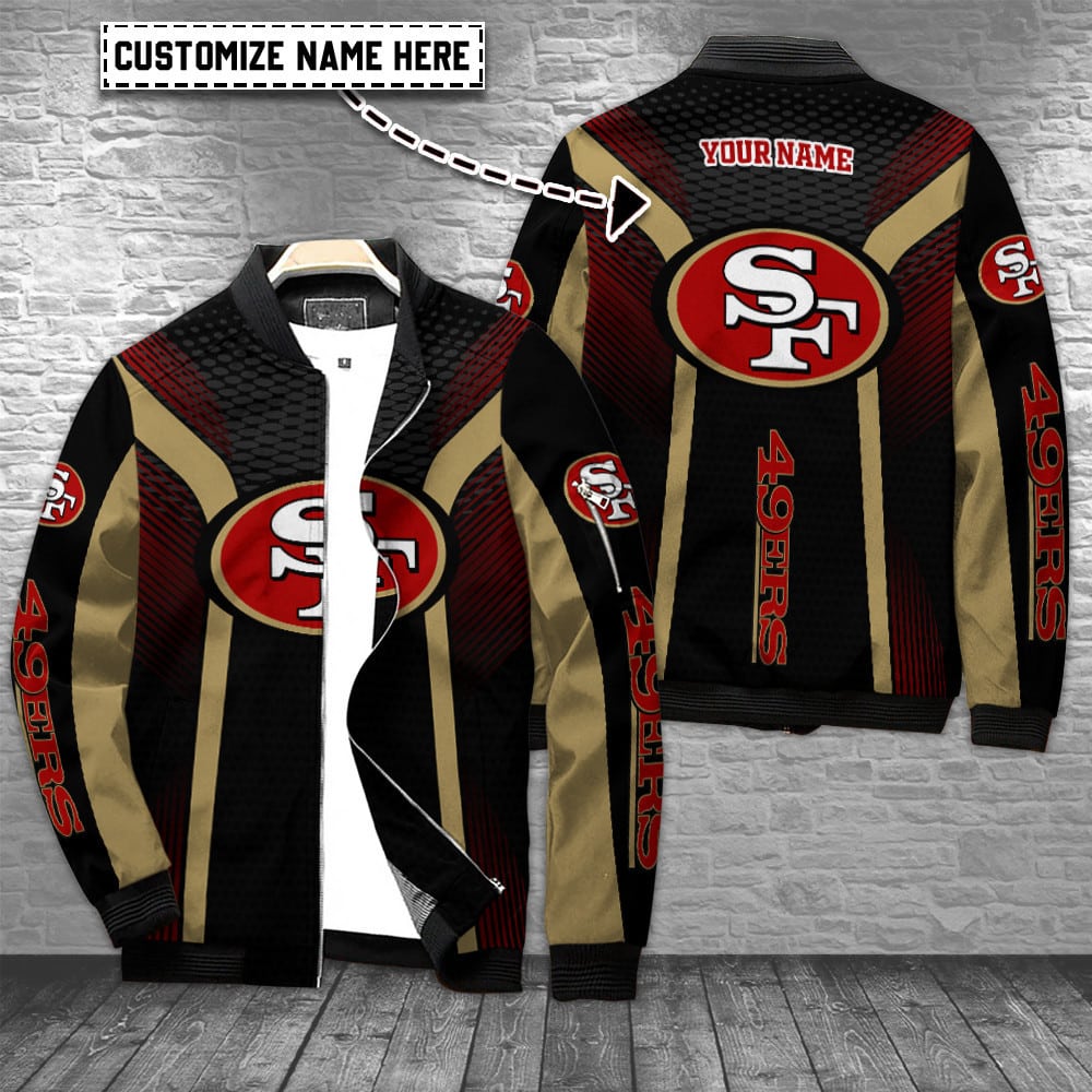 San Francisco 49Ers Personalized Nfl Full Zip Bomber Jacket Best Collection For Sport Fans