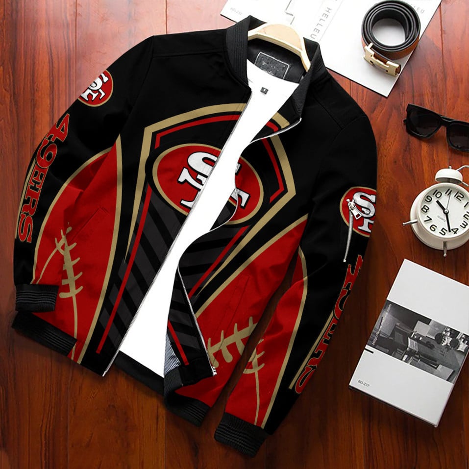 San Francisco 49Ers Bomber Jacket For Sport Team Fan
