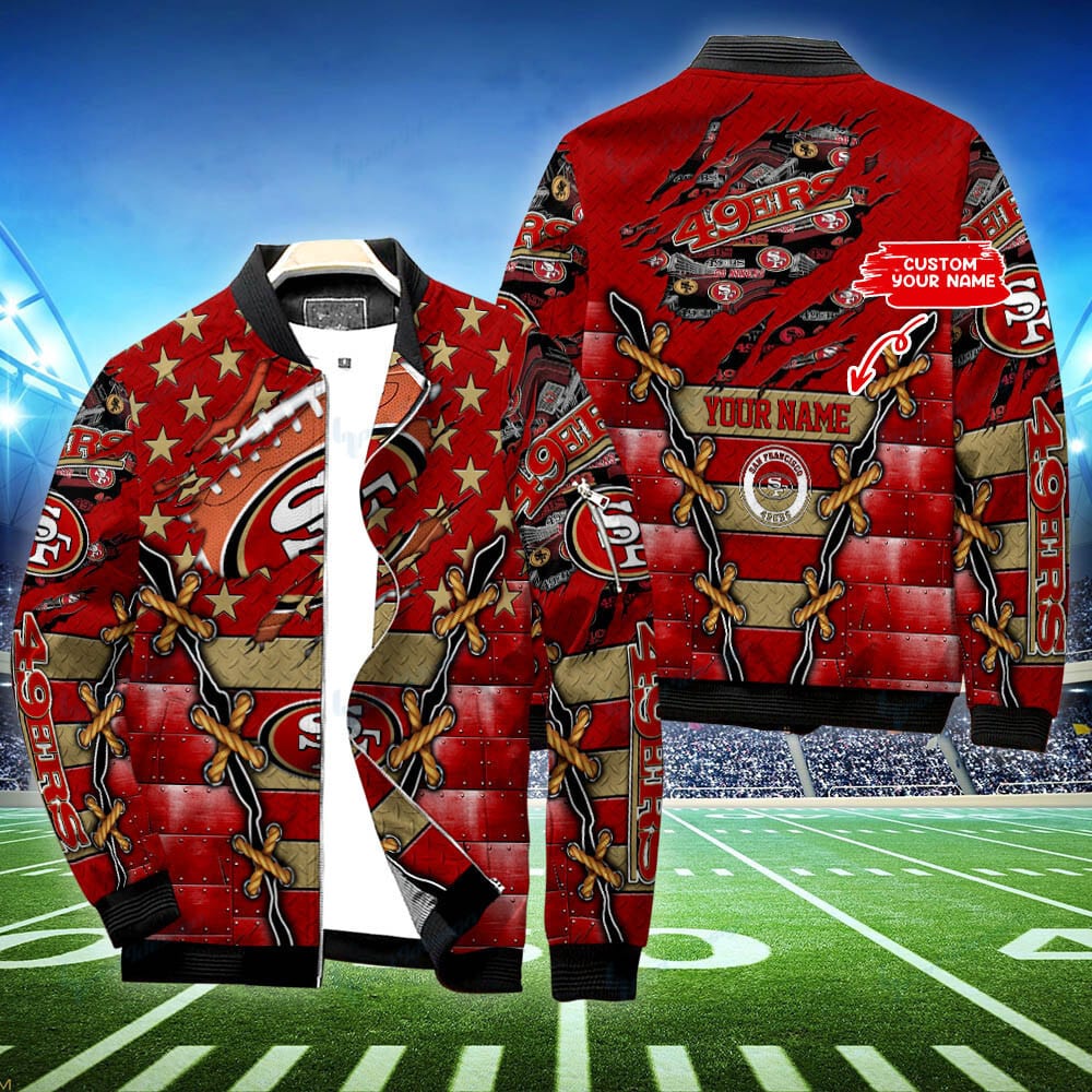 San Francisco 49Ers Personalized Bomber Jacket Hot Gift For Sport Fans