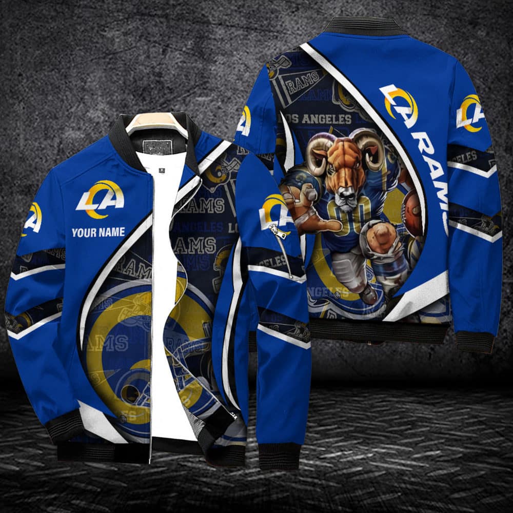 Los Angeles Rams Personalized Bomber Jacket Best Gift For Men And Women