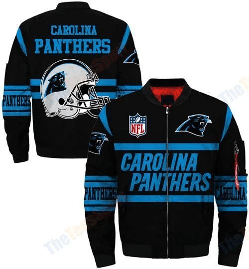 Carolina Panthers Bomber Jacket Full Zip Jacket For Nfl Fans