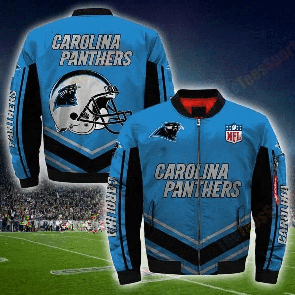 Carolina Panthers Bomber Jacket Full Zip Jacket For Nfl Fan
