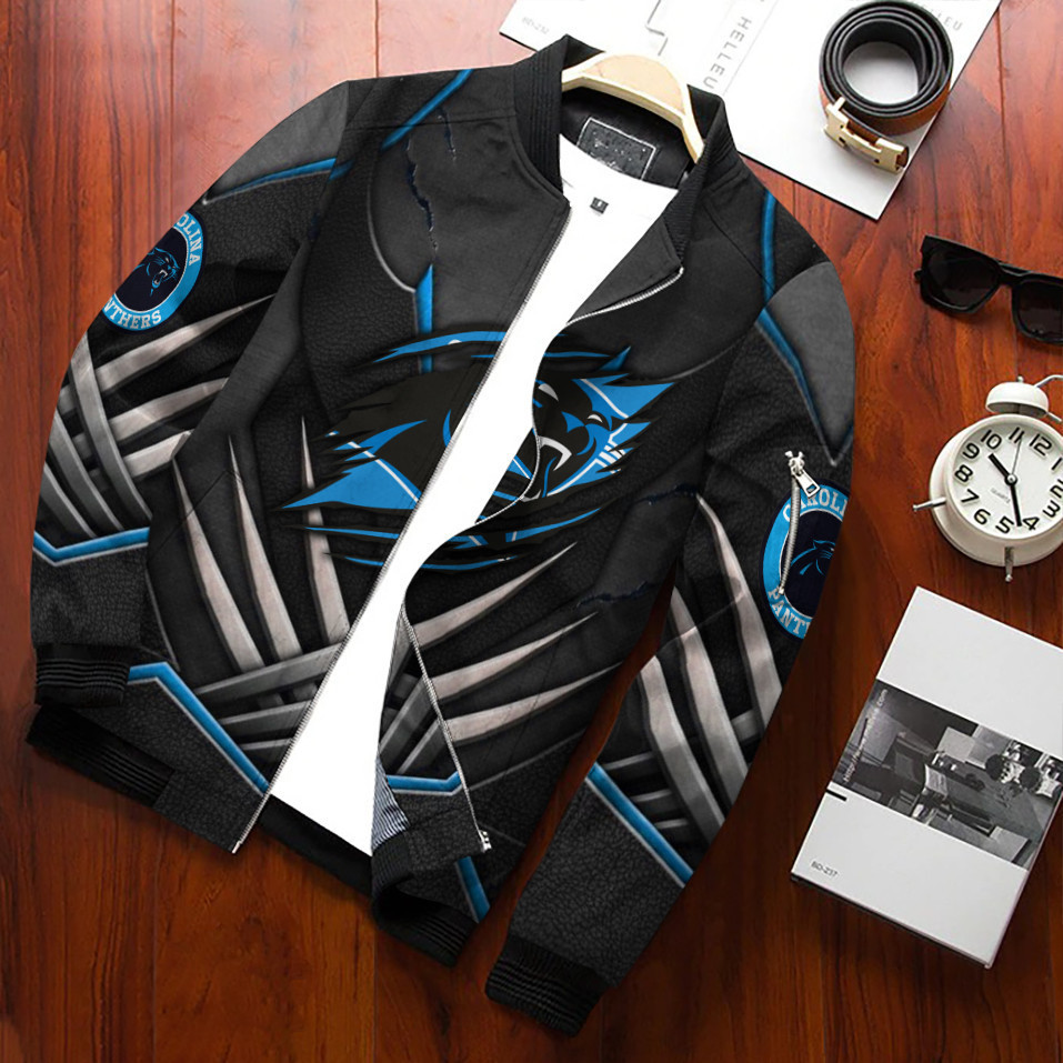 Carolina Panthers Full Zip Bomber Jacket Gift For Sport Team Fan