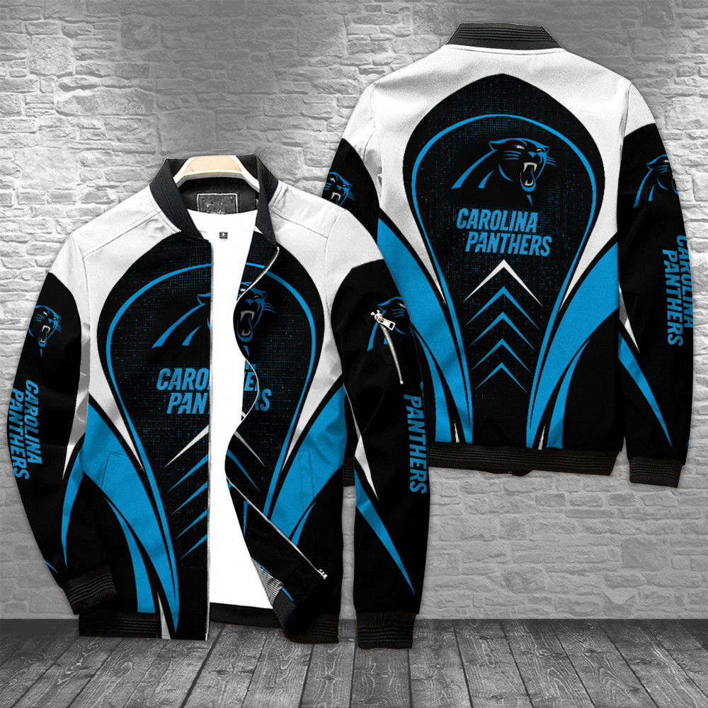 Carolina Panthers Full Zip Bomber Jacket Best Gift For Men And Women
