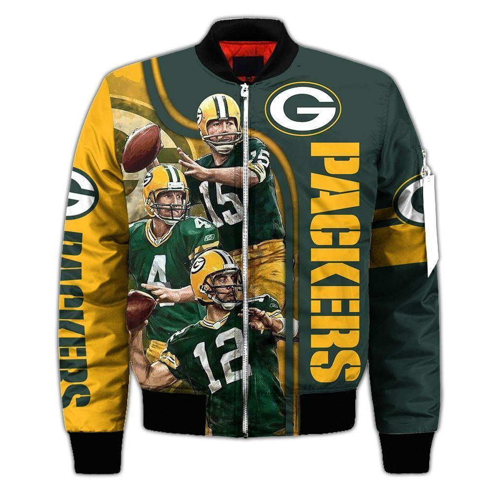 Green Bay Packers Custom 2 Bomber Jacket