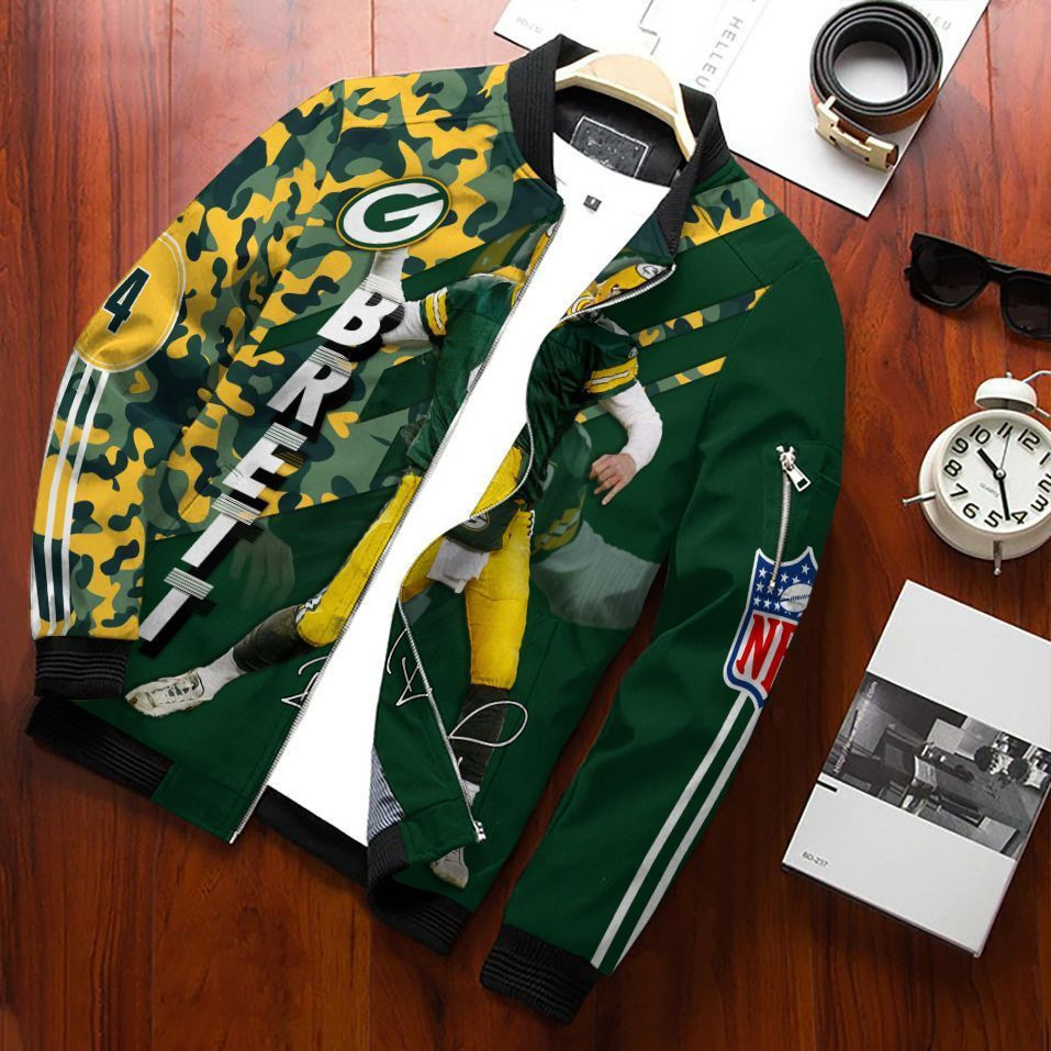 Brett Favre Green Bay Packers Bomber Jacket