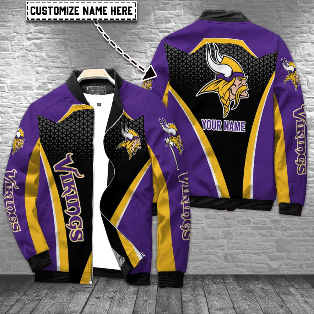 Minnesota Vikings Personalized Bomber Jacket Collection For Nfl Fan