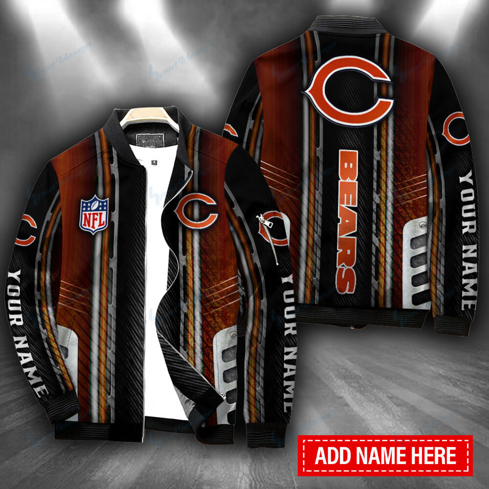 Chicago Bears Personalized Bomber Jacket Gift For Sport Fan