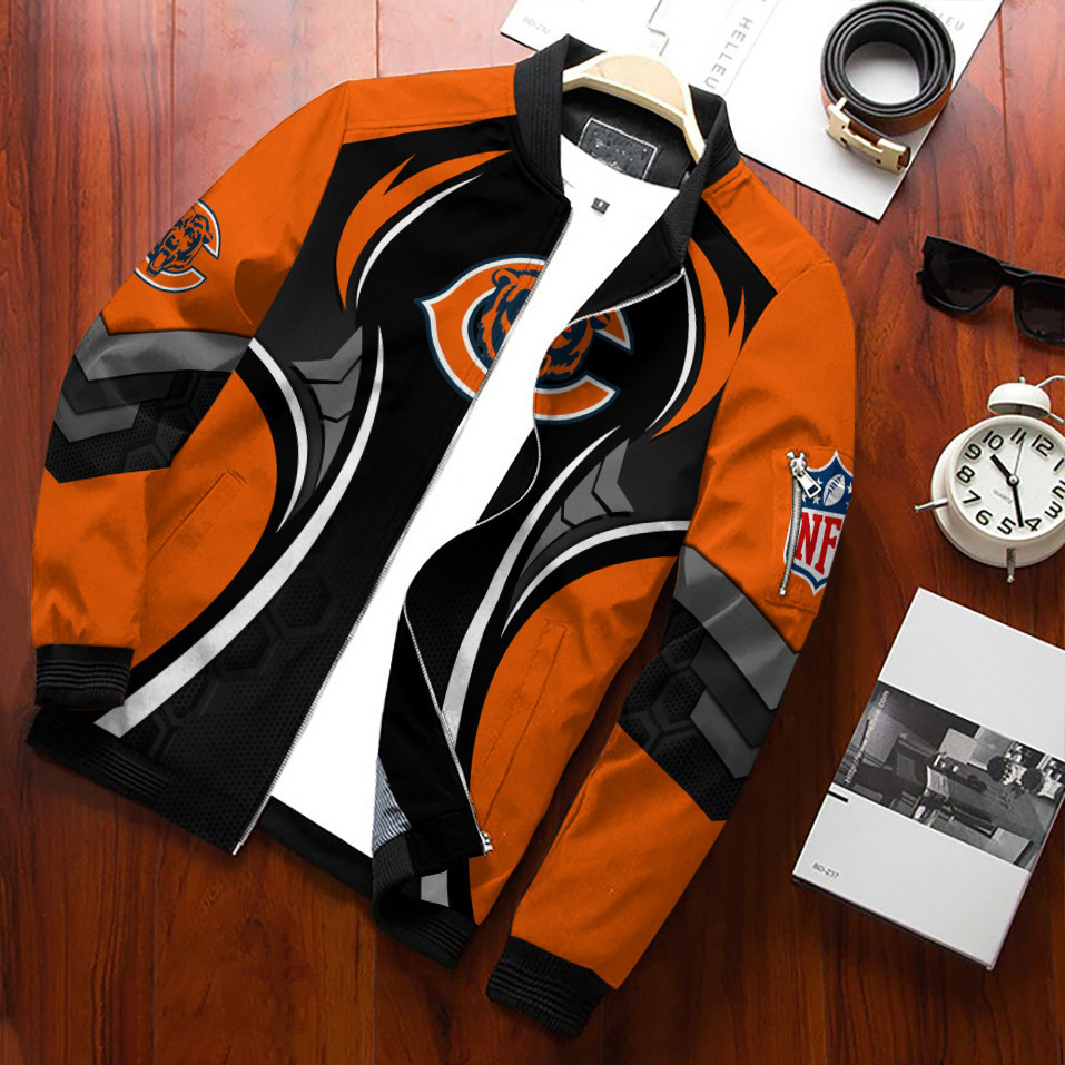 Chicago Bears Best Bomber Jacket Full Zip Jacket For Nfl Fans Sport