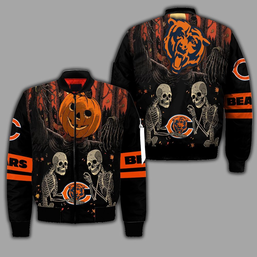 Chicago Bears Halloween Bomber Jacket