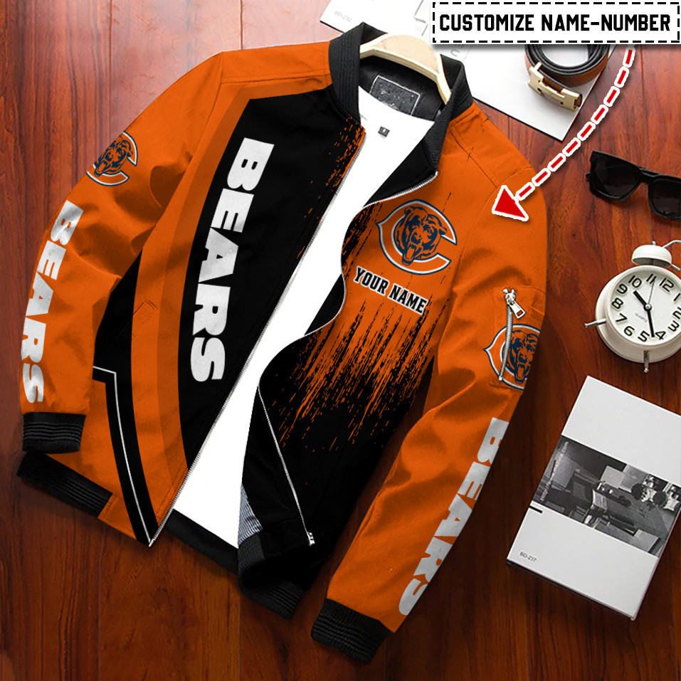 Chicago Bears Personalized Bomber Jacket Gift For Team Sport Fans