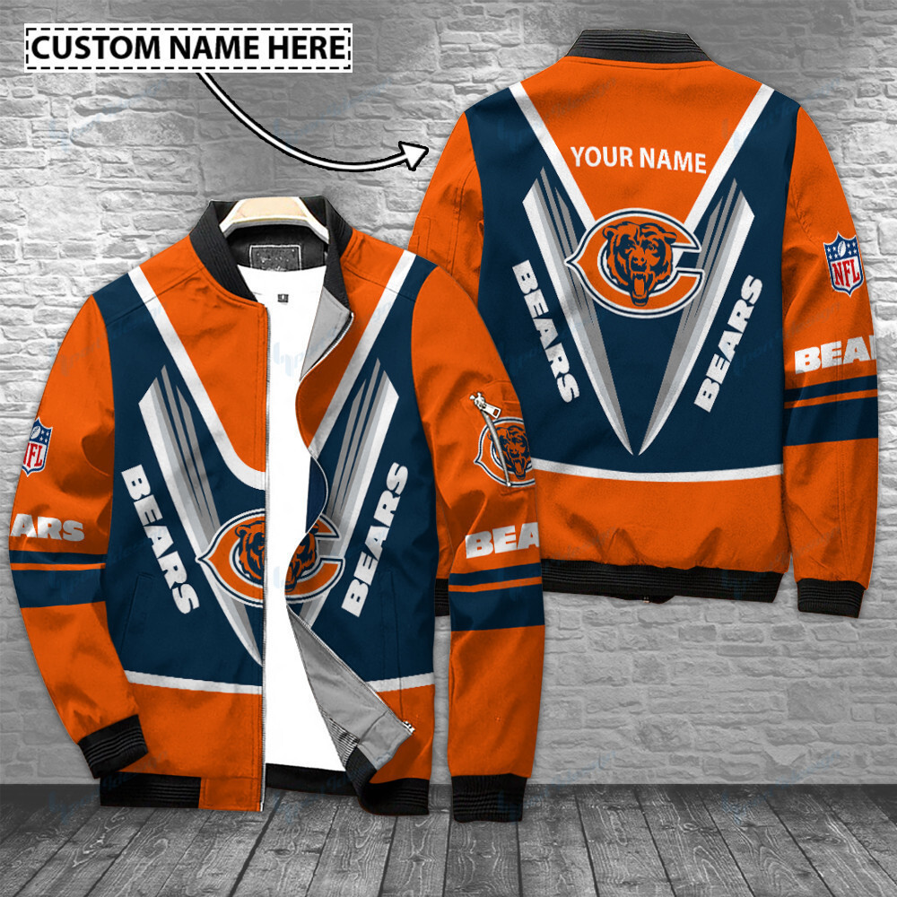 Chicago Bears Personalized Bomber Jacket Hot Gift For Sport Fans
