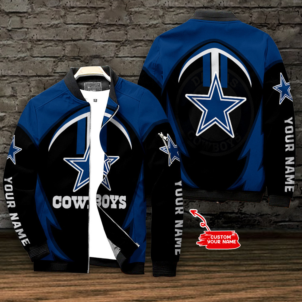 Dallas Cowboys Personalized Bomber Jacket For Nfl Sport Fans