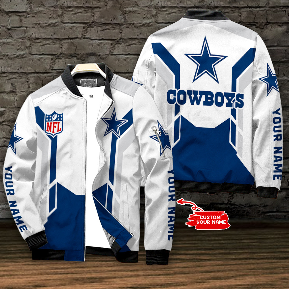 Dallas Cowboys Personalized Bomber Jacket For Sport Team Fan