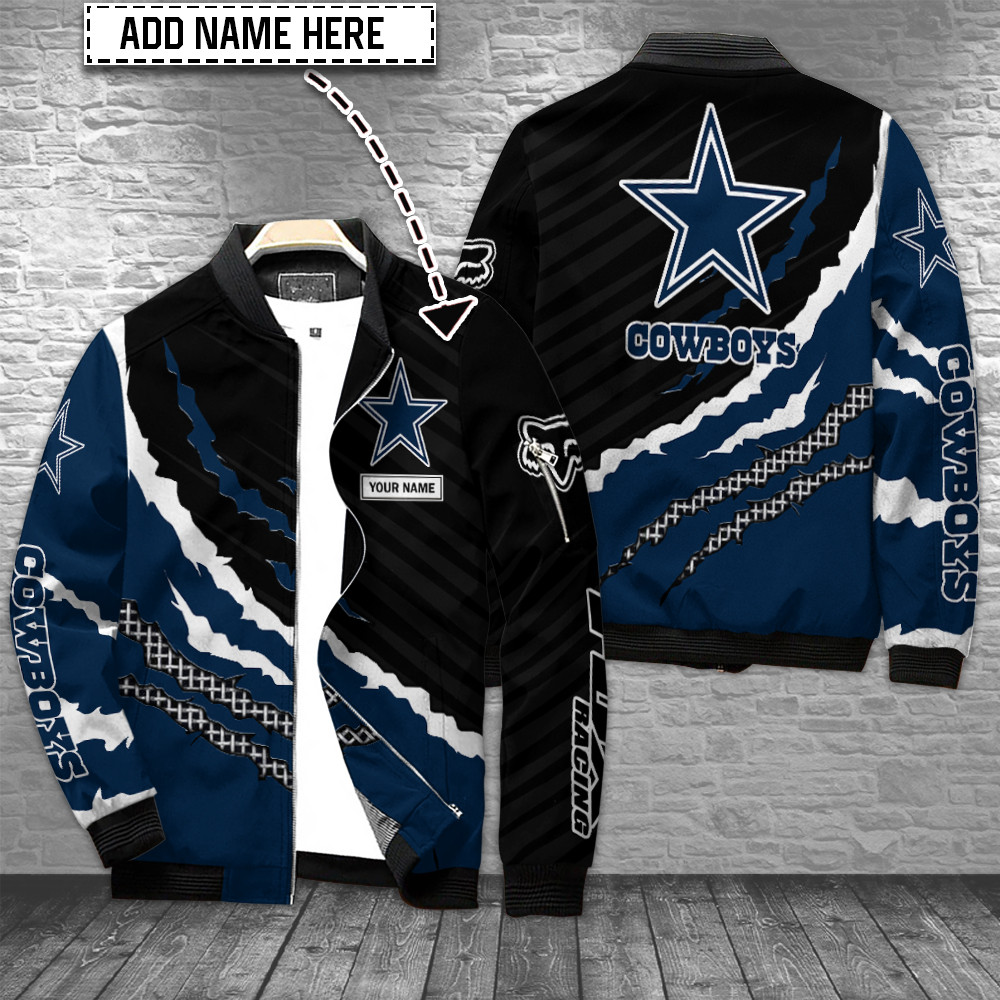 Dallas Cowboys Personalized Bomber Jacket For Football Fan