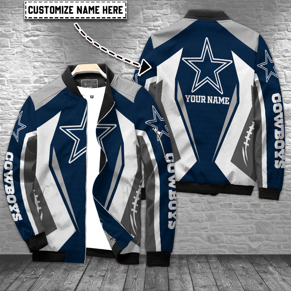Dallas Cowboys Personalized Nfl Bomber Jacket Best Gift For Sport Team Fan