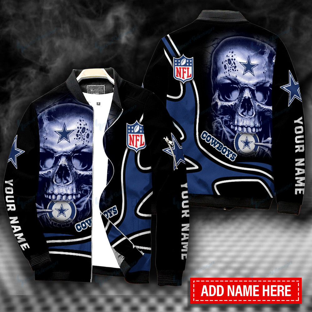 Dallas Cowboys Football Nation Personalized Bomber Jacket Hot Gift For Sport Fans