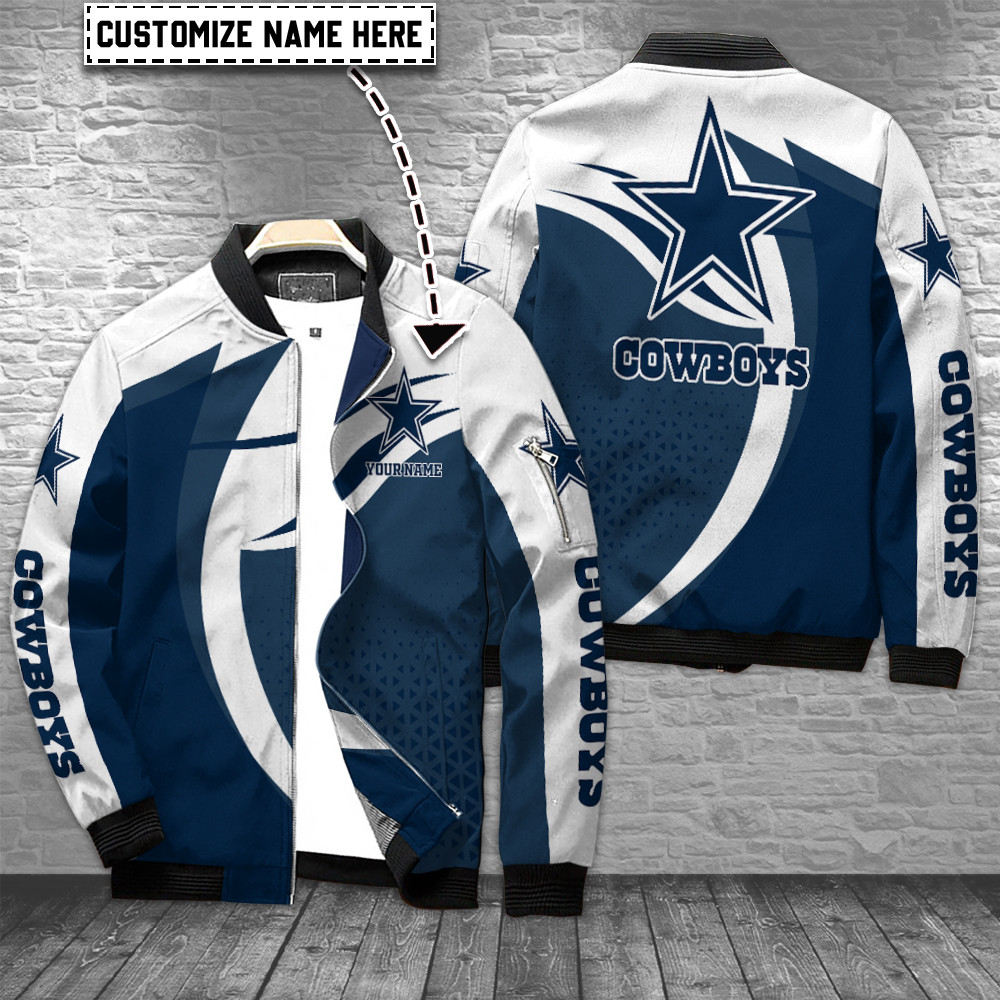 Dallas Cowboys Personalized Bomber Jacket For Nfl Fans