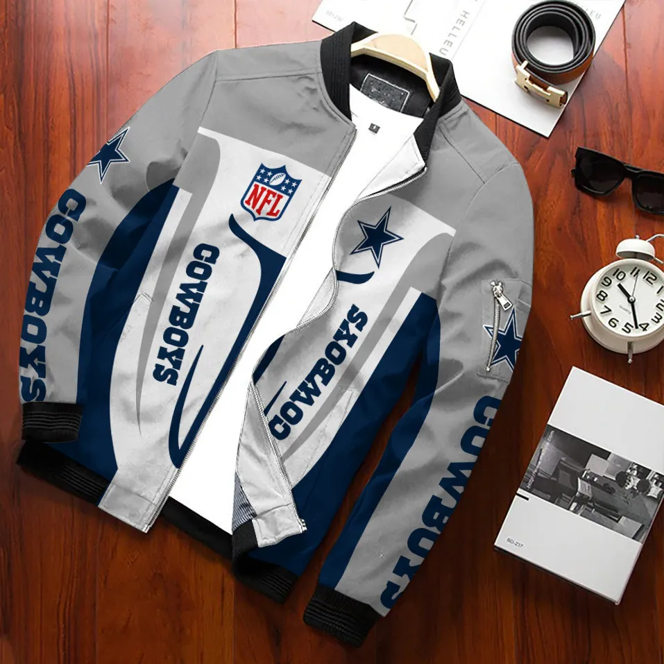 Dallas Cowboys Football Nation Football Bomber Jacket Gift For Sport Team Fan