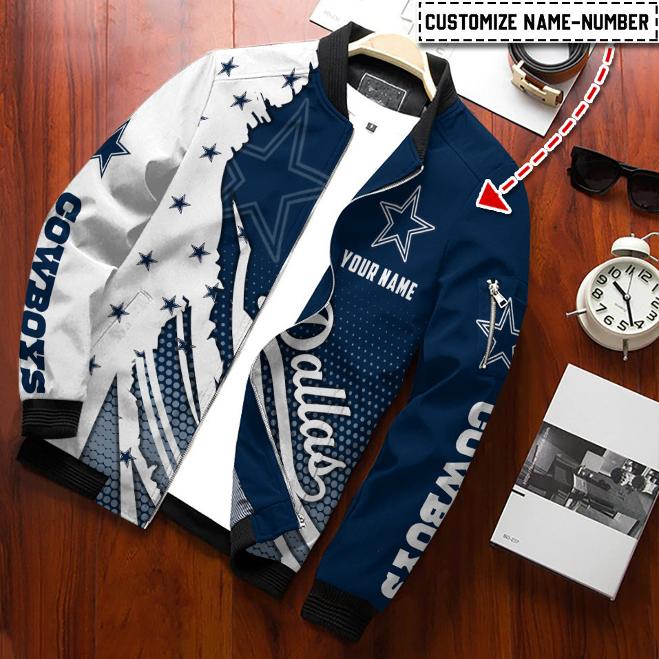 Dallas Cowboys Football Personalized Bomber Jacket Gift For Sport Team Fan