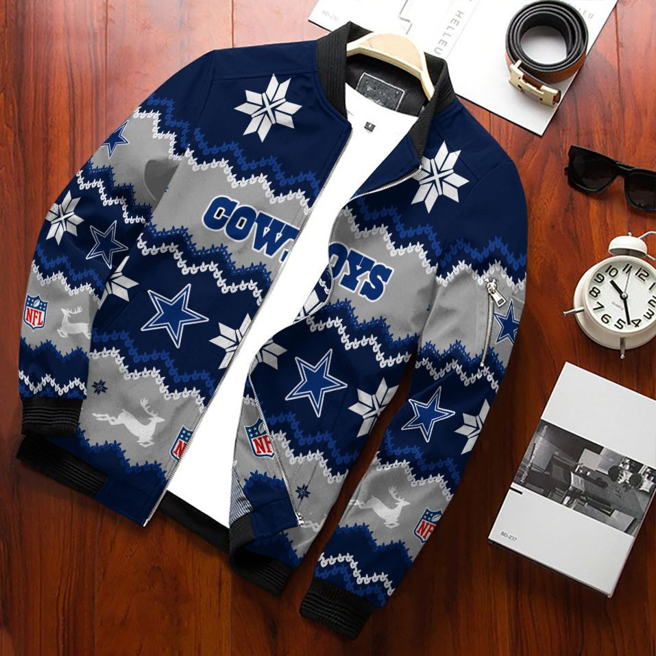 Dallas Cowboys Christmas Bomber Jacket
