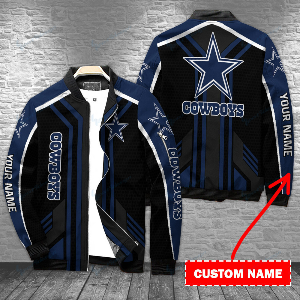 Dallas Cowboys Personalized Bomber Jacket Full Zip Collection For Nfl Fans