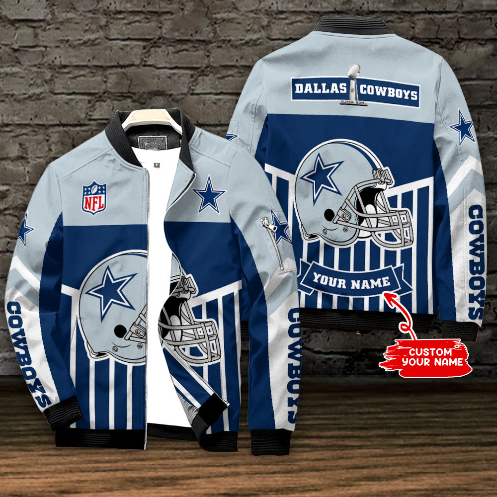Dallas Cowboys Football Nation Personalized Bomber Jacket Best Collection For Sport Fans