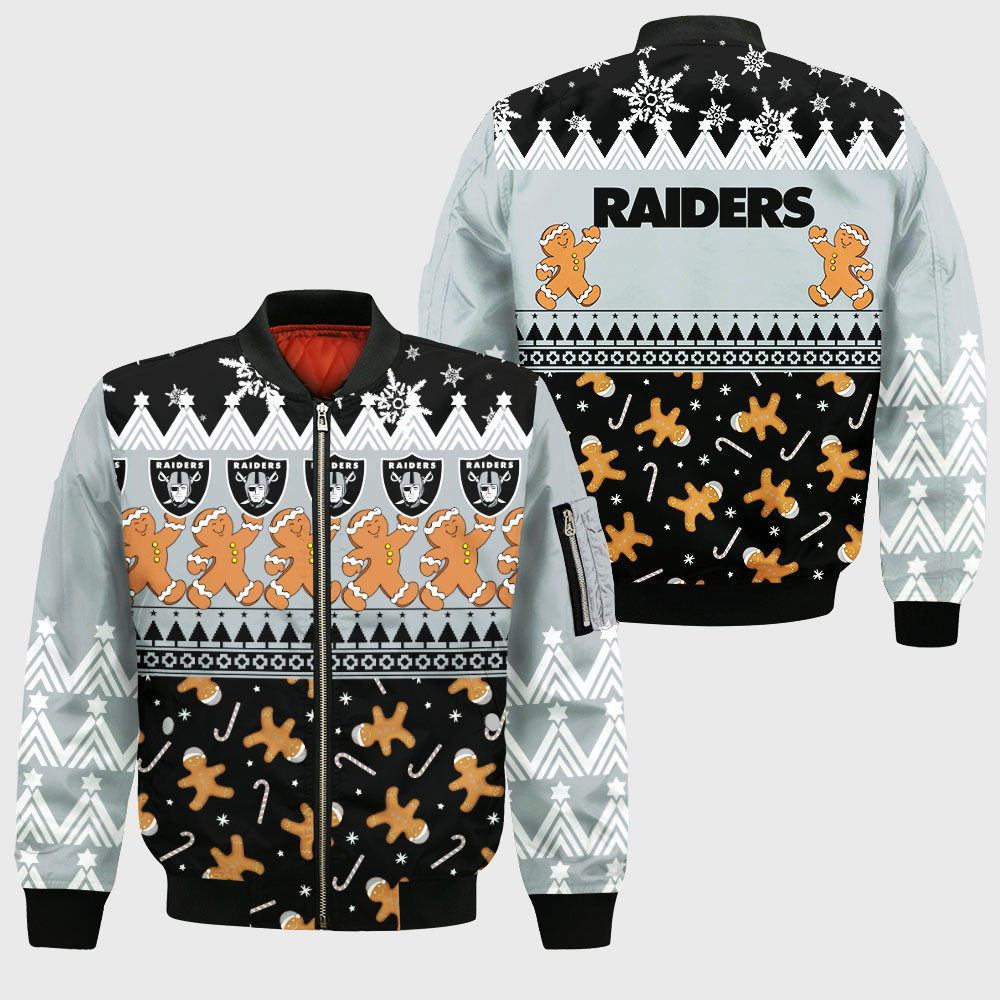 Las Vegas Raiders Nfl Thick Bomber Jacket