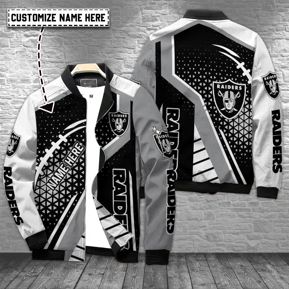 Las Vegas Raiders Personalized Bomber Jacket Collection For Sport Fans
