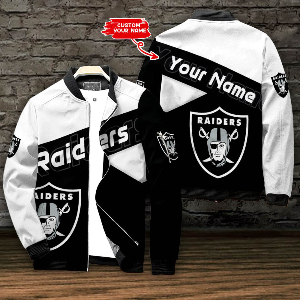 Las Vegas Raiders Football Personalized Bomber Jacket Collection For Sport Fans