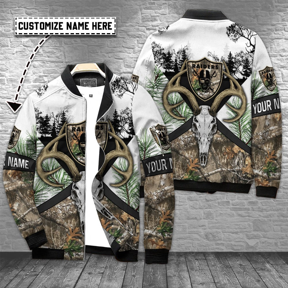 Las Vegas Raiders Personalized Bomber Jacket Collection For Sport Fan