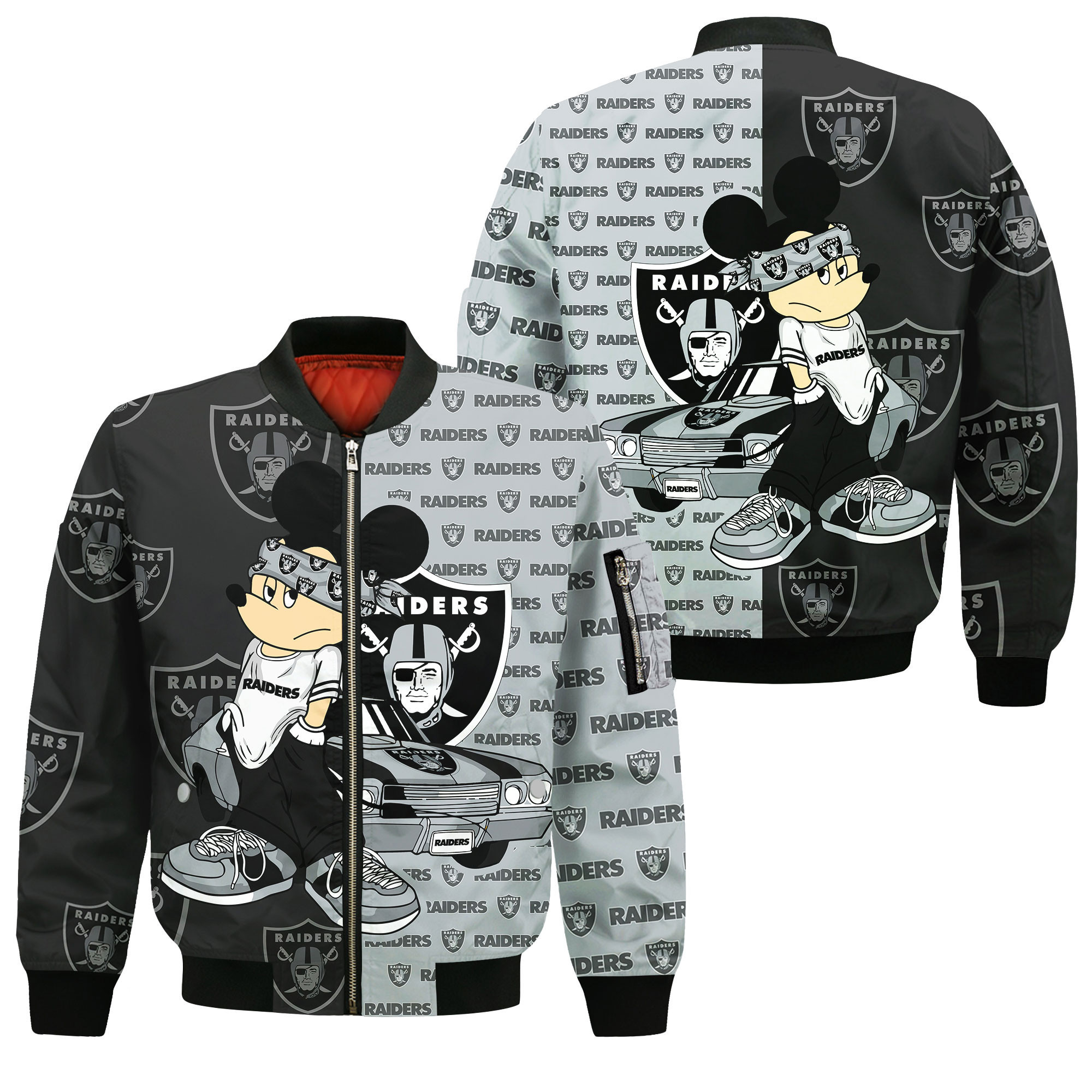 Las Vegas Raiders Football Thick Bomber Jacket