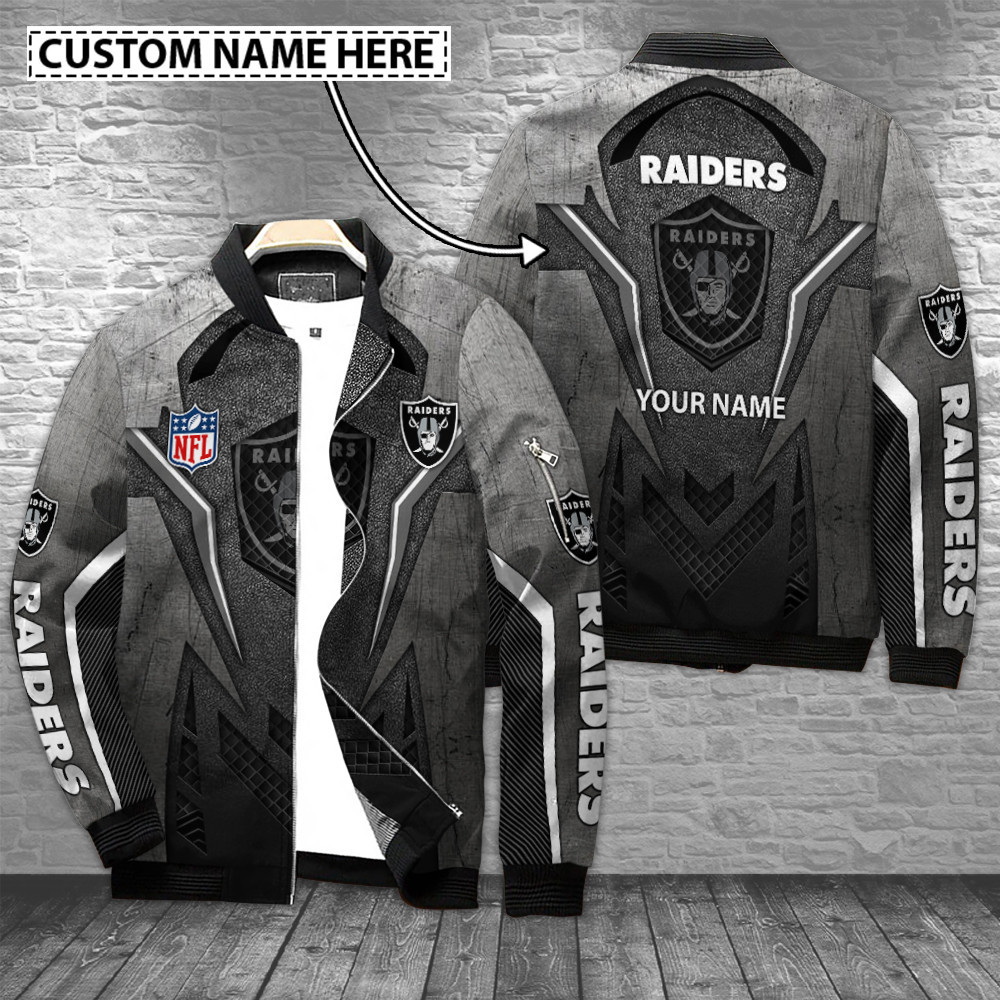 Las Vegas Raiders Customized Bomber Jacket Collection For Sport Fans