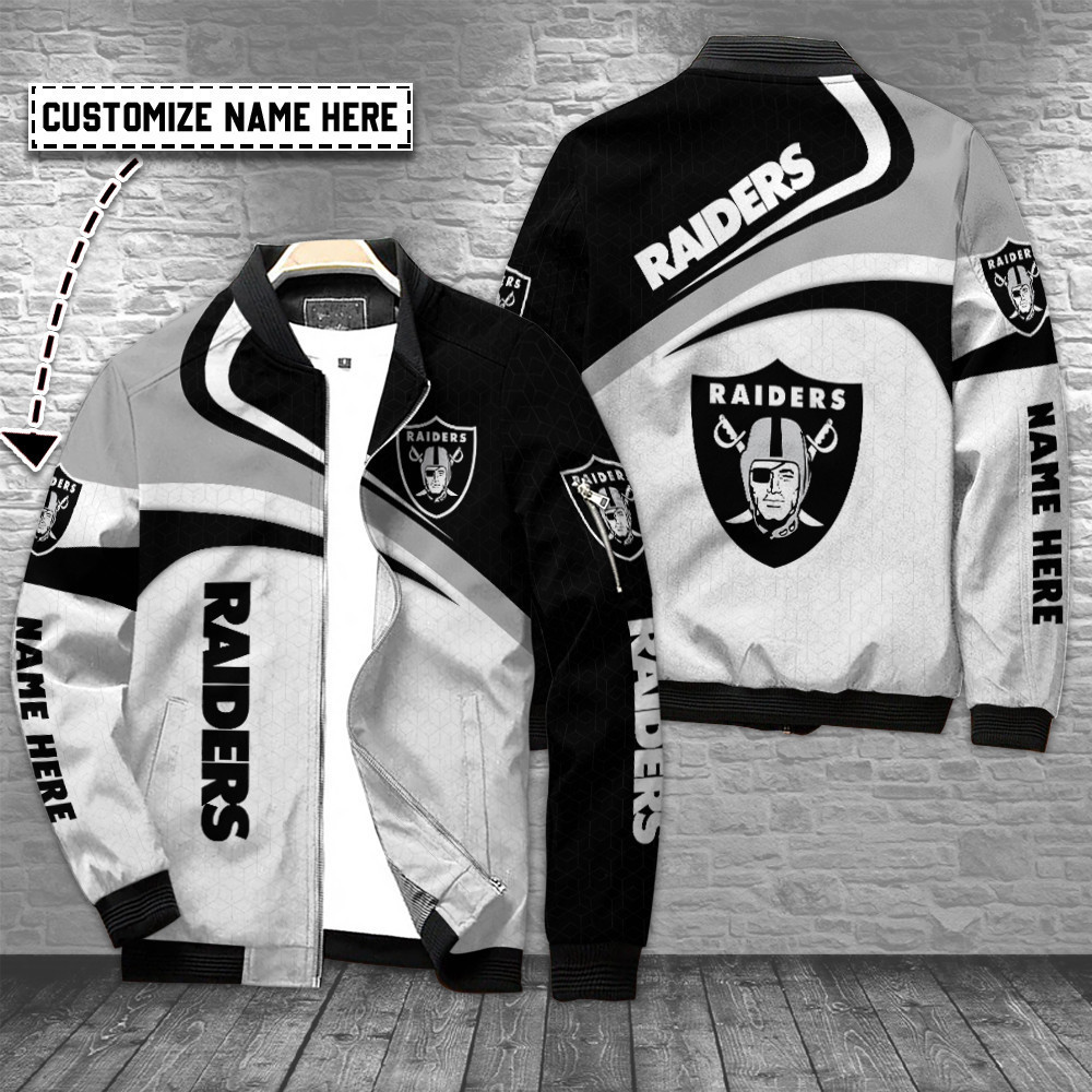 Las Vegas Raiders Personalized Bomber Jacket Best Collection For Sport Fans