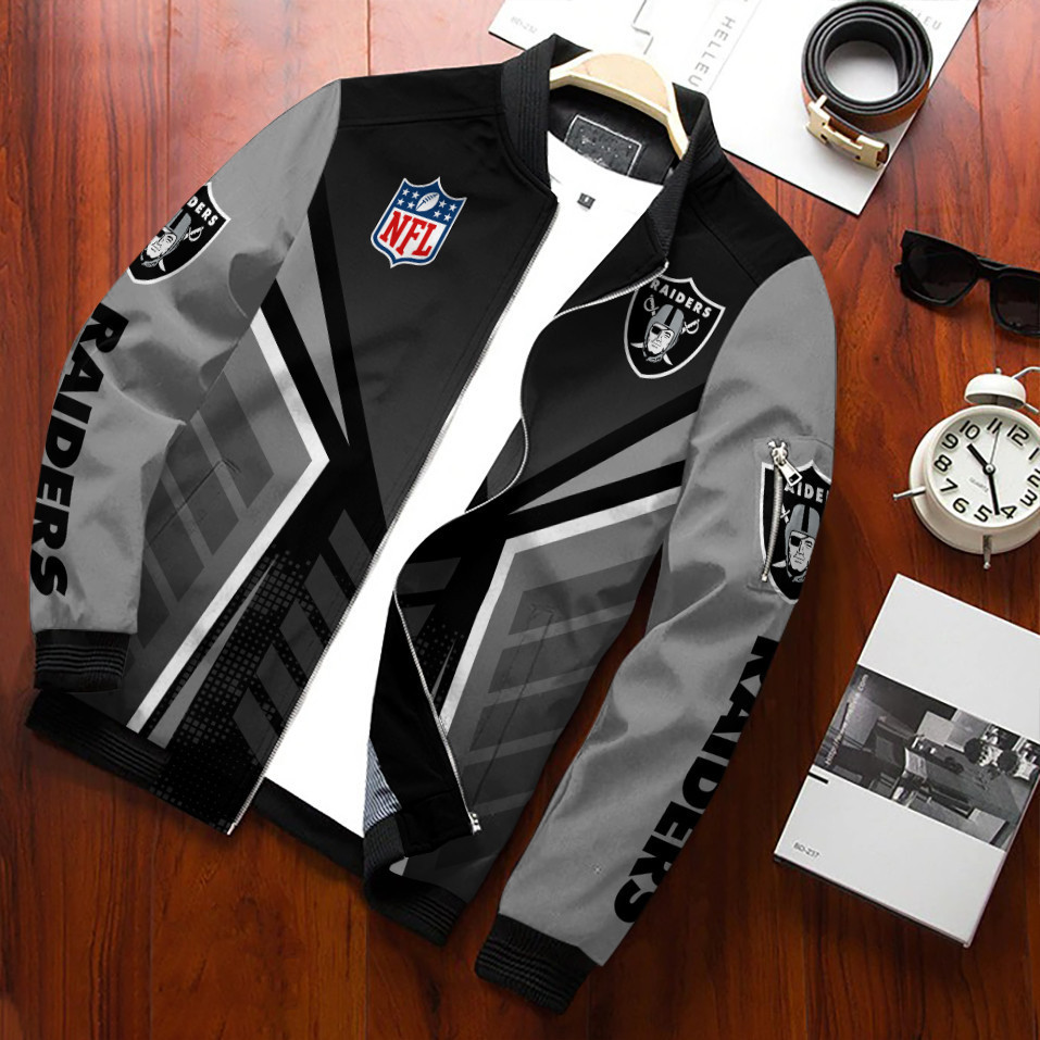 Las Vegas Raiders Nfl Bomber Jacket Gift For Sport Team Fan