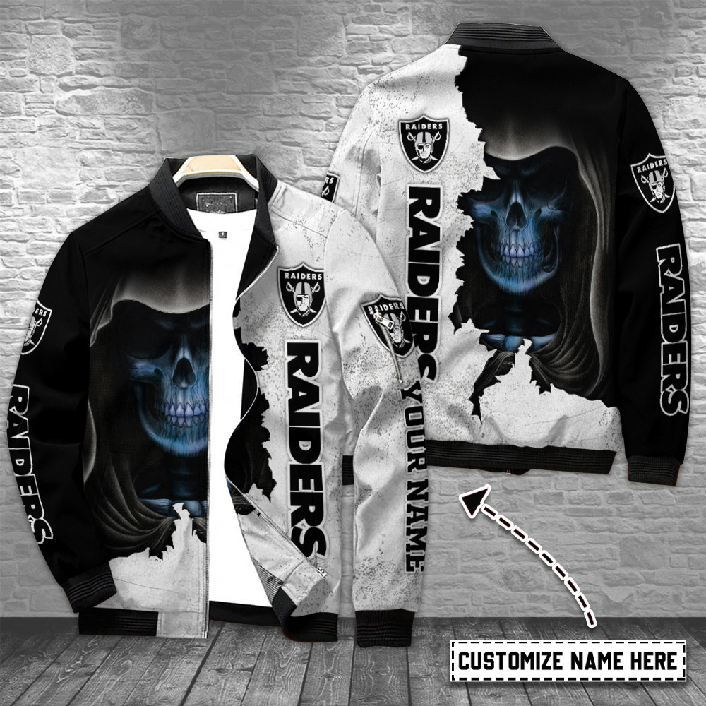 Las Vegas Raiders Personalized Bomber Jacket Best Collection For Nfl Fans