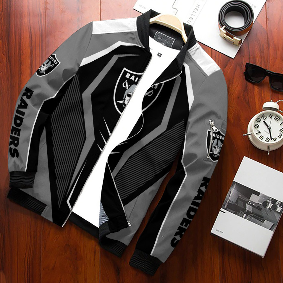 Las Vegas Raiders Bomber Jacket Gift For Nfl Team Fans